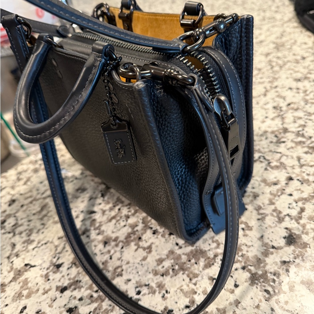 Coach Black Mini Leather Bag 160